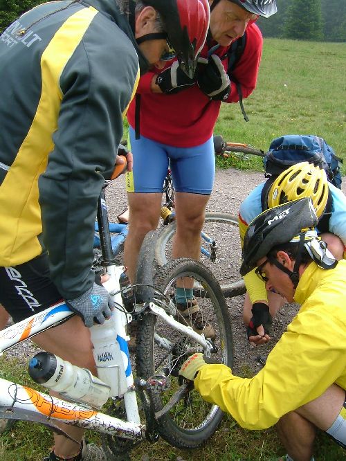 Premier incident sur l'Orbea d'El Diablo