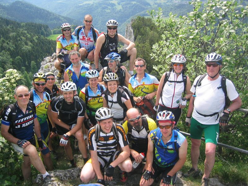 Le Groupe VTTistes 2009 au grand complet