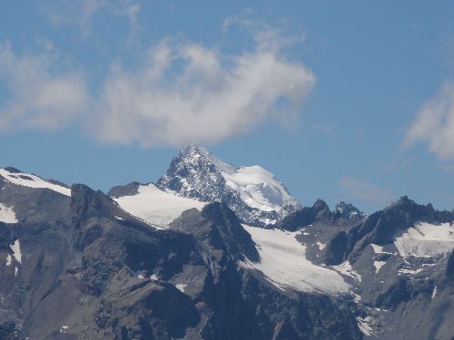 Les Ecrins vus depuis le col du Granon