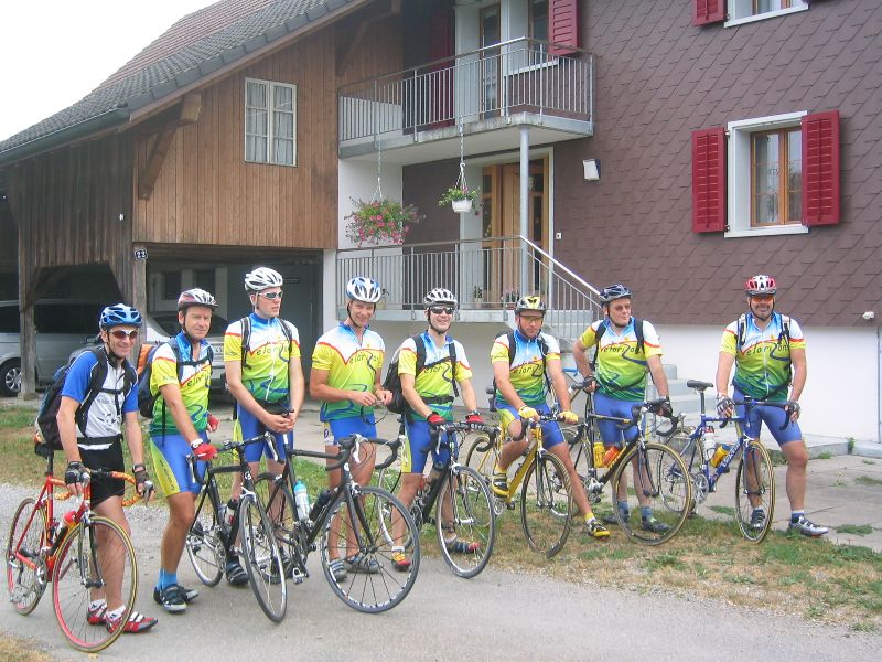 Les cyclistes en ce premier jour